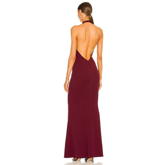 Size XS Katie May Petra Gown in Sangria REVOLVE MSRP $295 - Picture 3 of 8